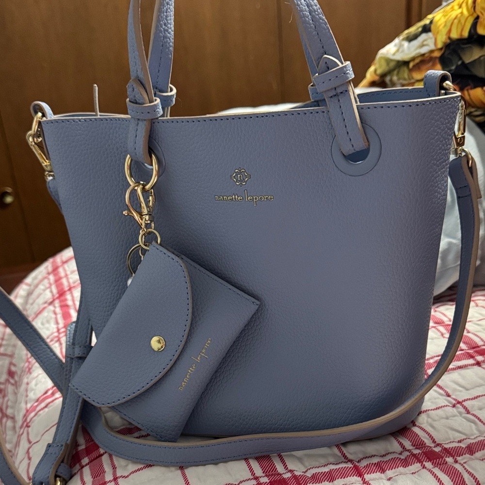 Nanette Lepore Lavender Shoulder Bag with Pouch